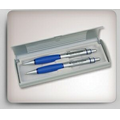 Silver Plastic 2-Pen Gift Box